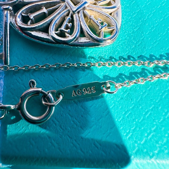 Tiffany & Co. Silver Filigree Heart Necklace - Picture 8 of 8